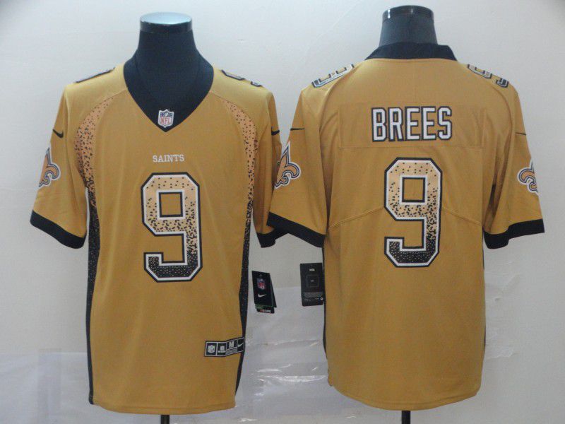 Men New Orleans Saints #9 Brees Nike Drift Fashion Color Rush Limited Jersey->new orleans saints->NFL Jersey